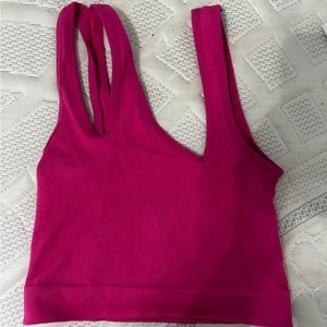 Colsie pink cropped tank top